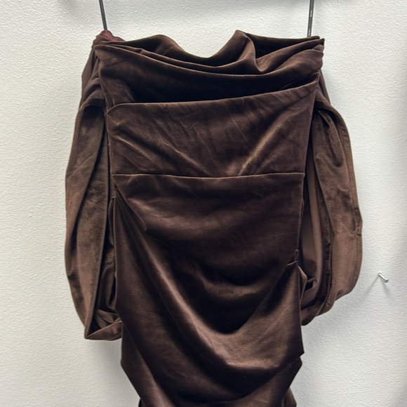 Layne velvet ruched dress - Picture 7 of 12